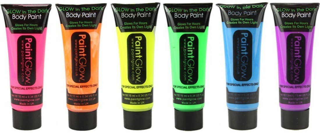 Smartcraft Face Colour Paint Pack Of 6 Uv Blacklight Reactive