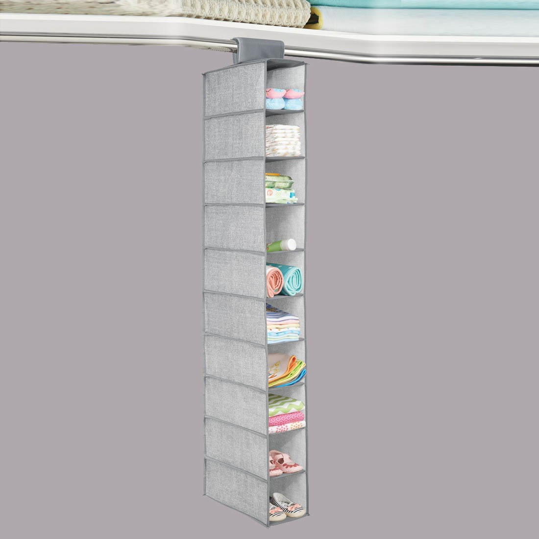 Interdesign Aldo Fabric Hanging Closet Storage Organizer For Shoes Handbags 10 Shelves Closet Organizer Price In India Buy Interdesign Aldo Fabric Hanging Closet Storage Organizer For Shoes Handbags 10