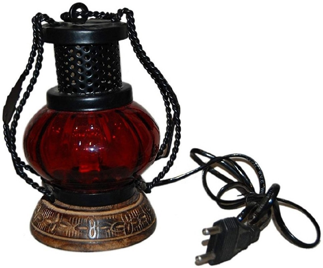 Mrx Red Electric Lamp Holder Decorative Table Lamp Hanging Lantern
