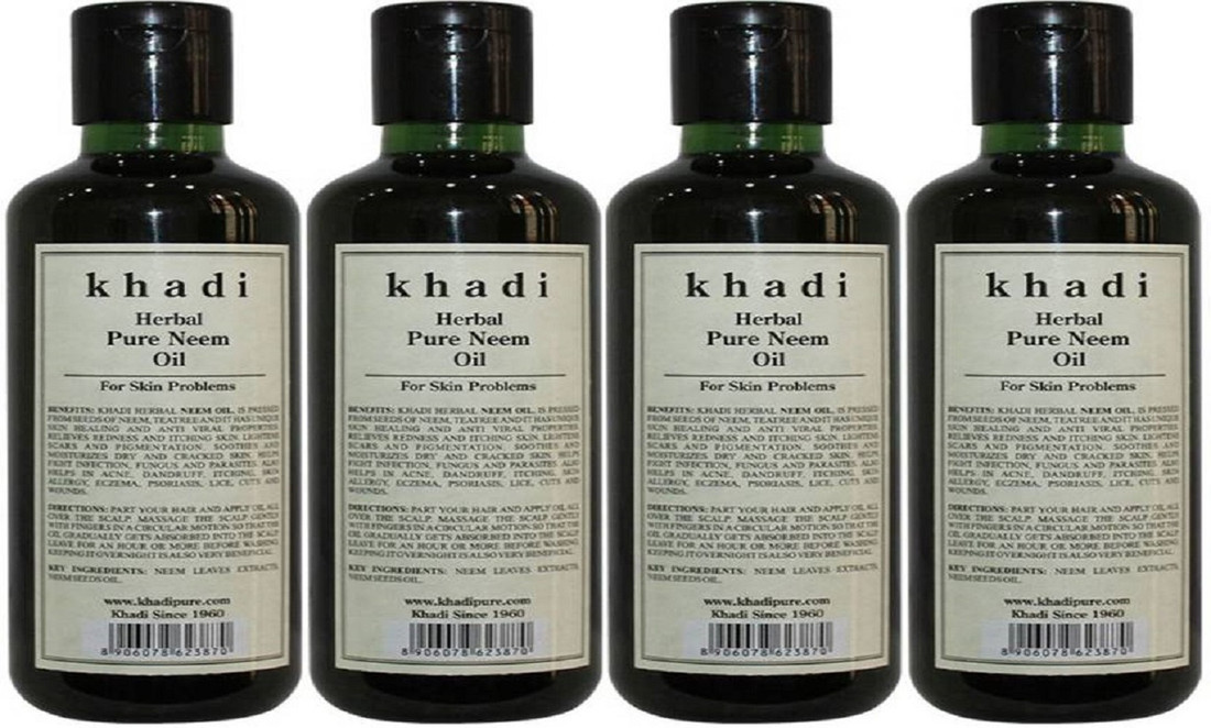 Khadi Pure Herbal Neem Oil Pack Of 4 Hair Oil Price In India Buy Khadi Pure Herbal Neem Oil Pack Of 4 Hair Oil Online In India Reviews Ratings Features Flipkart Com flipkart