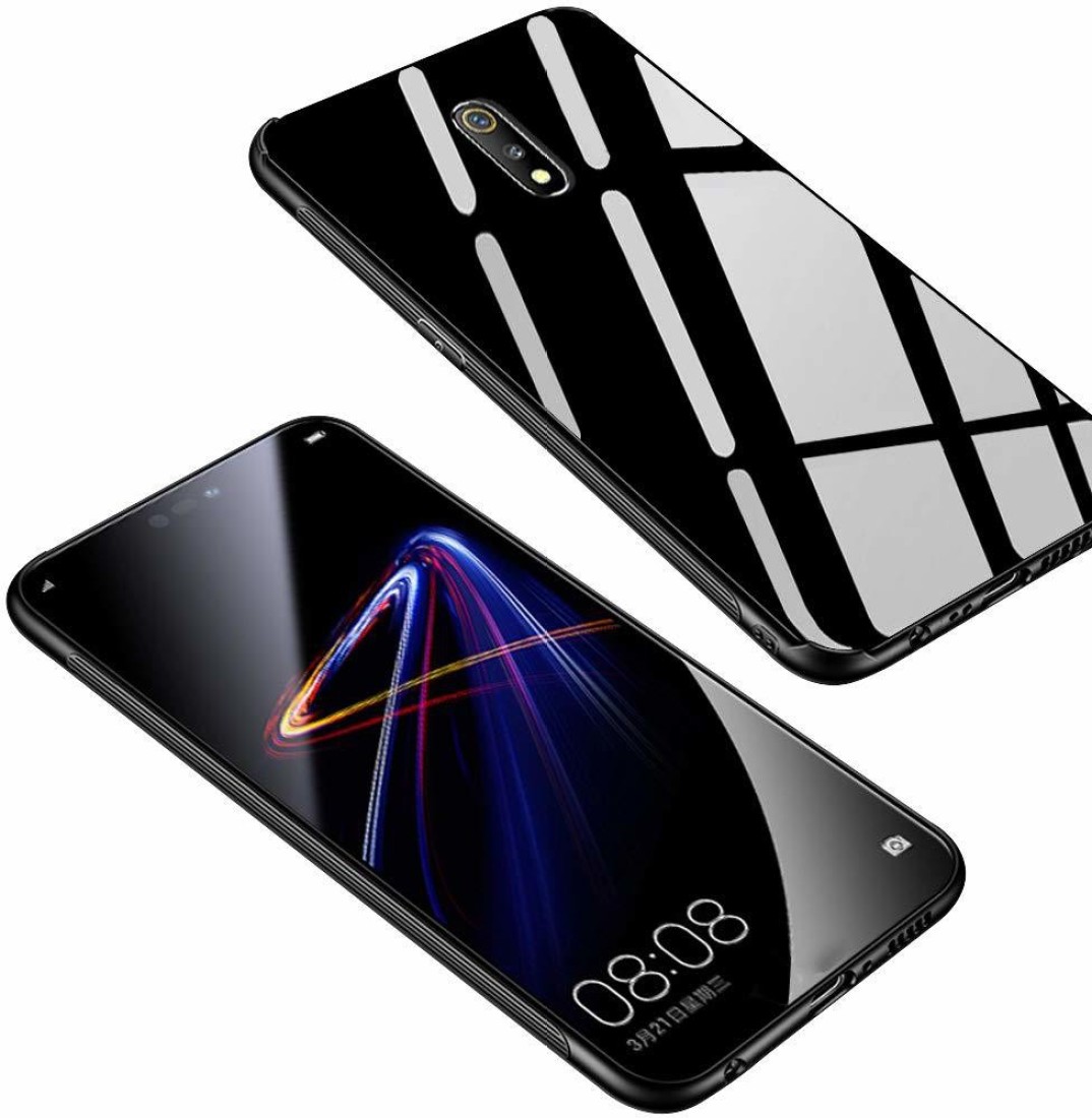 2bro Back Cover For Glass Back All Side Grip Unique Cover Glossy Looking Back Cover For Realme X 2bro Flipkart Com