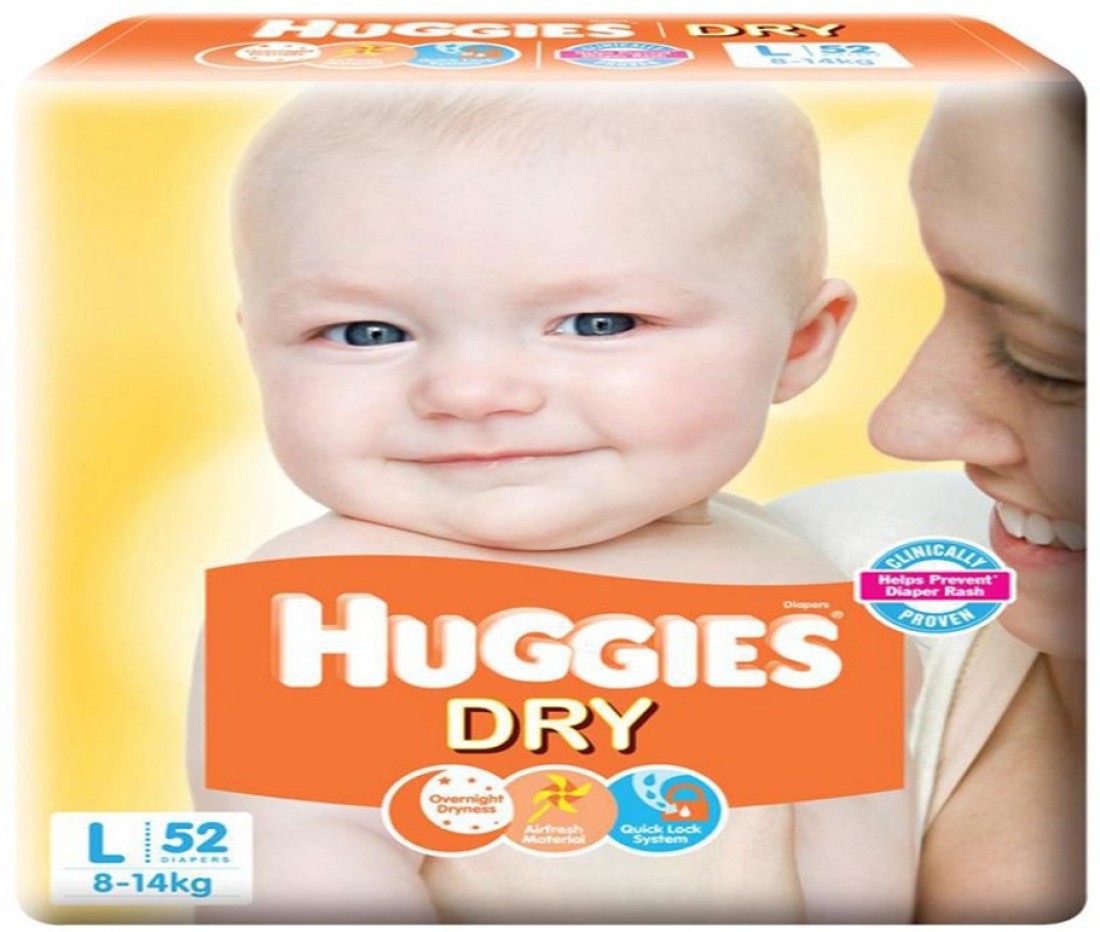 Huggies BABY DRY TAPE DIAPERS, SIZE 