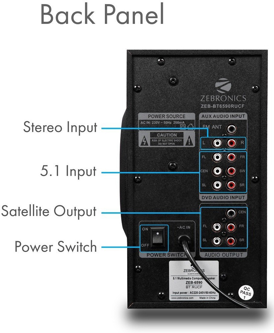 zebronics home theatre 5.1 bt 6590