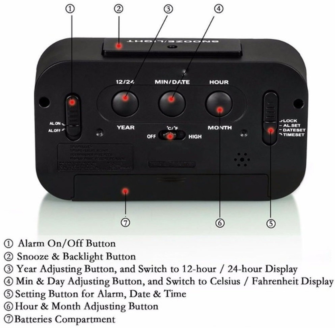 Bagatelle Digital Black Clock Price In India Buy Bagatelle