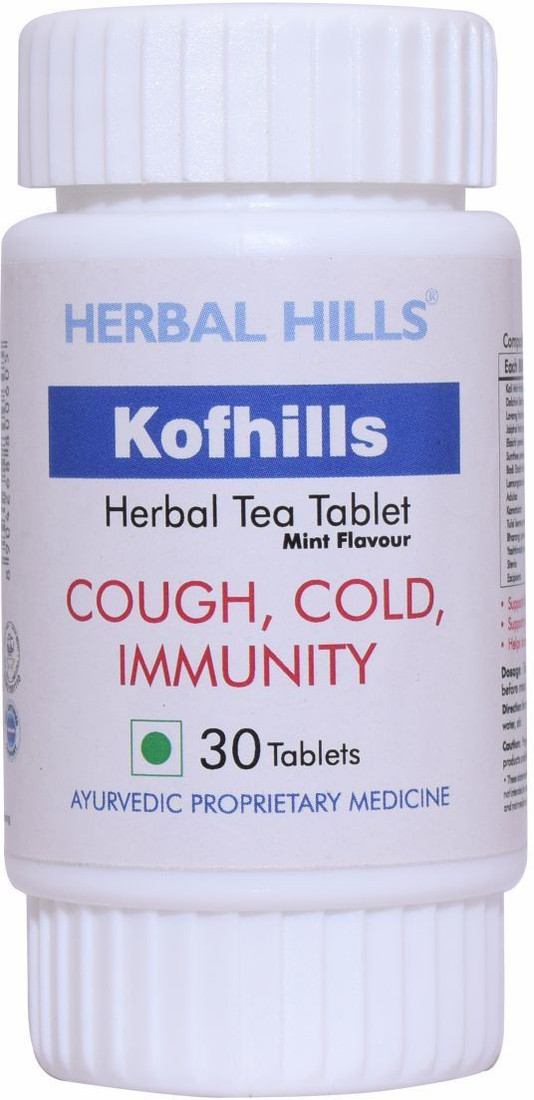 Herbal Hills Kofhills Herbal Tea Tablet For Cough Cold Immunity