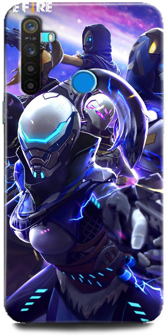 Fikora Back Cover For Realme 5 Pro Rmx1971 Free Fire Printed