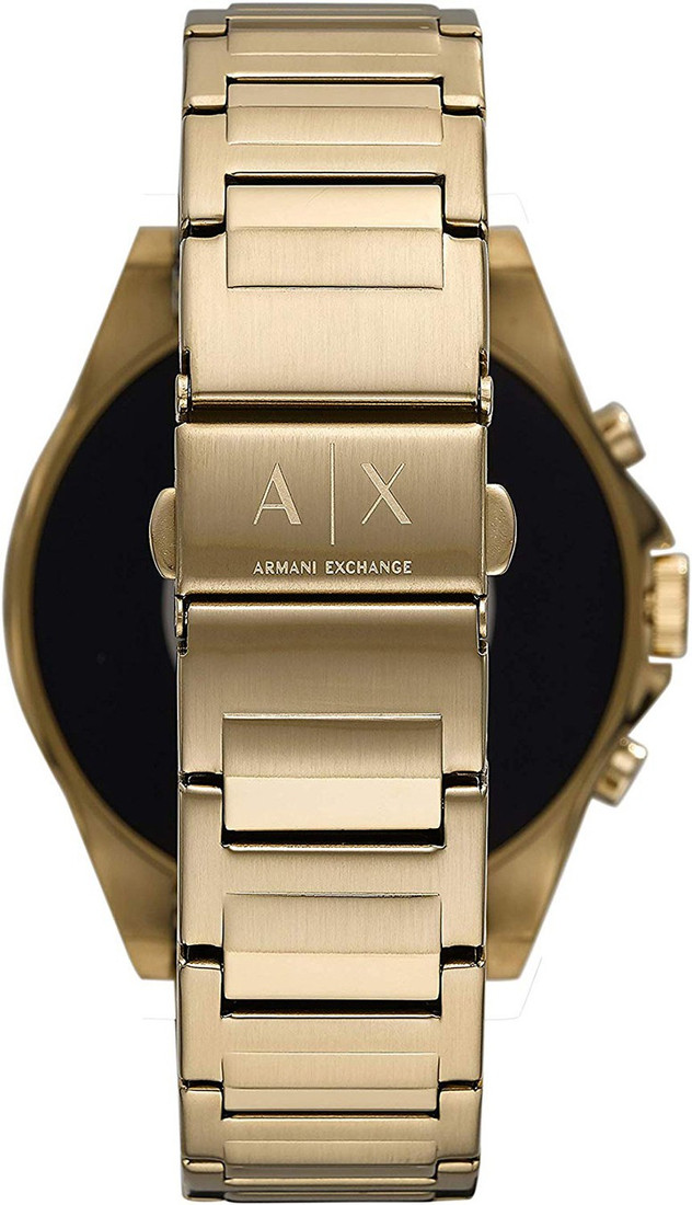armani exchange smart watch gold