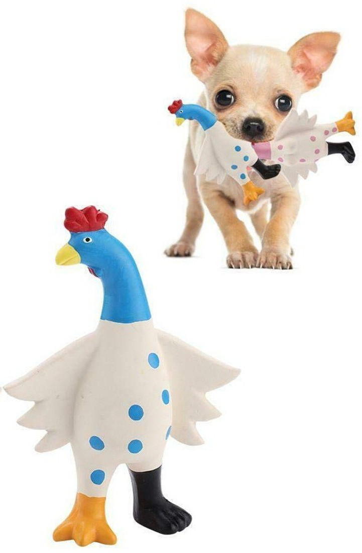 soft chicken dog toy