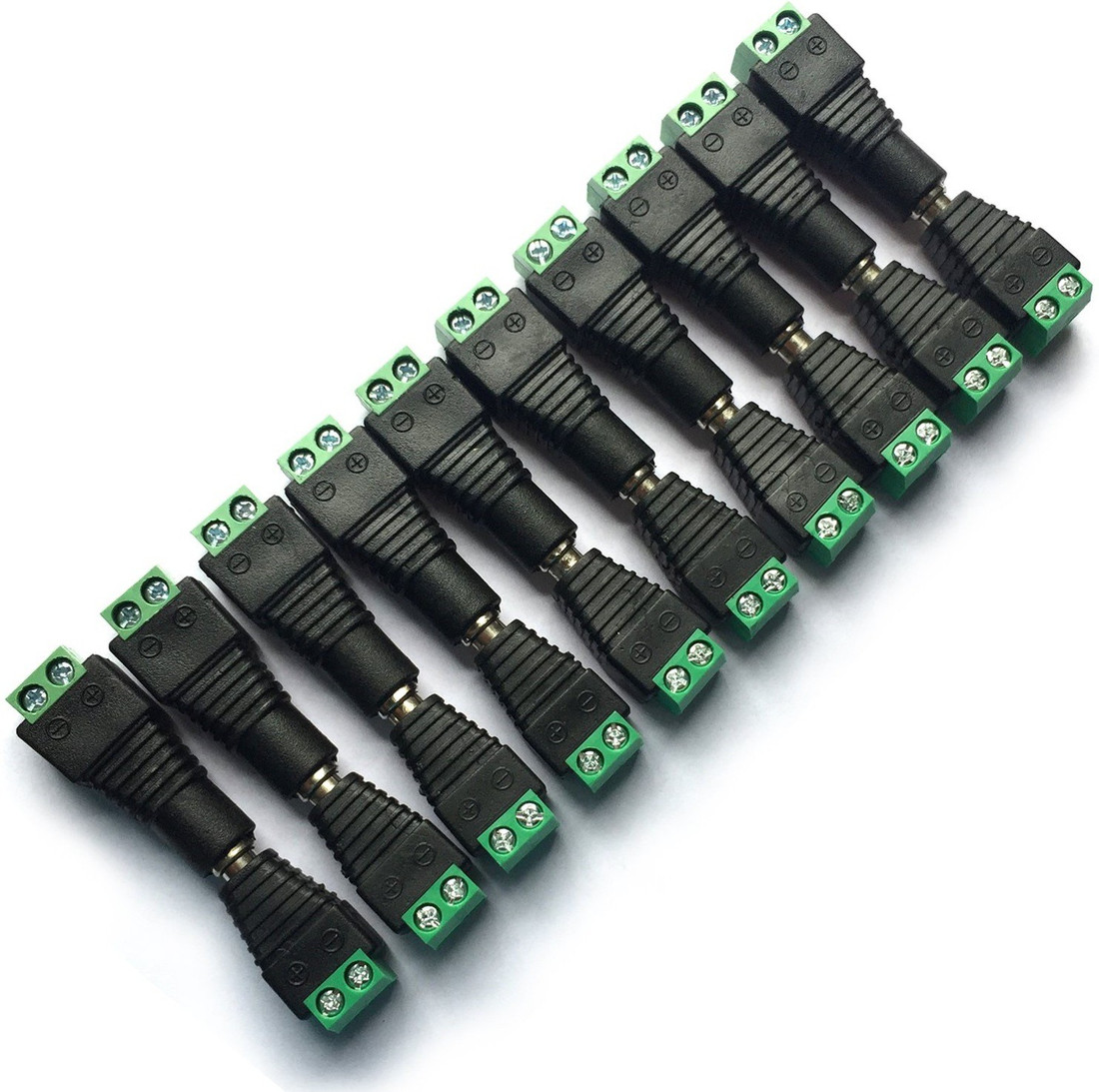 10 Pair 20pcs 2 1mm X 5 5mm Male Female Dc Power Plug Socket Jack Connector Ebay