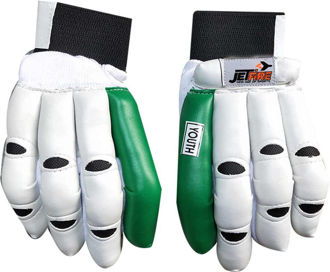 youth batting gloves green