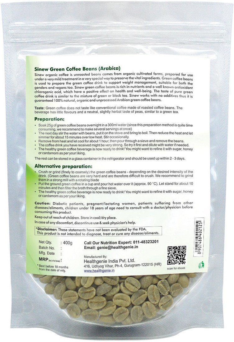 what do green coffee beans taste like