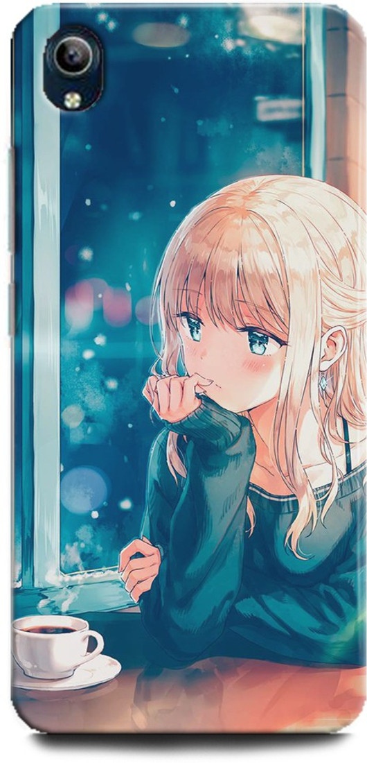 Barmans Back Cover For Vivo Y91i Anime Cartoon Anime Girl Sad Love Alone Barmans Flipkart Com