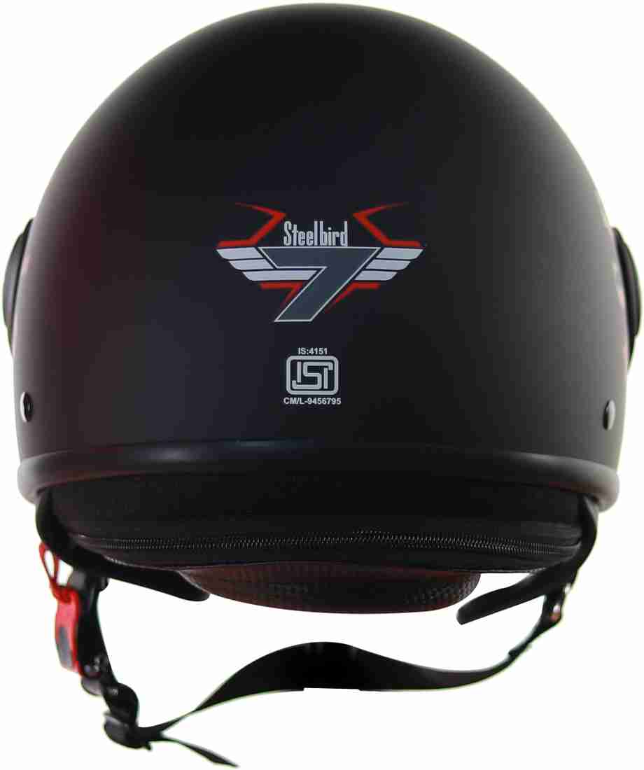 Steelbird Sb 27 7wings Tank Open Face Graphic Helmet In Matt Black Gold Motorbike Helmet Buy Steelbird Sb 27 7wings Tank Open Face Graphic Helmet In Matt Black Gold Motorbike Helmet Online At Best Prices