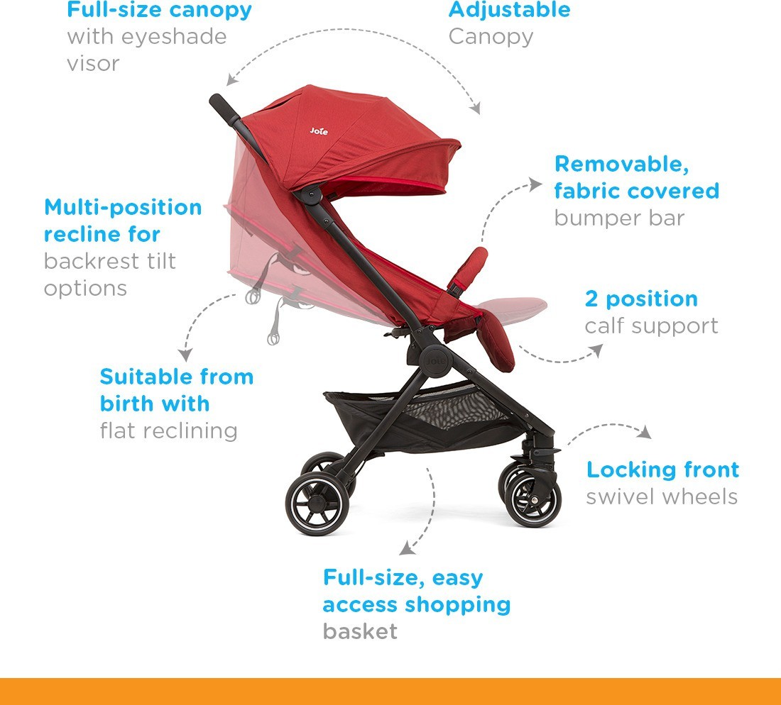 joie pact stroller cranberry