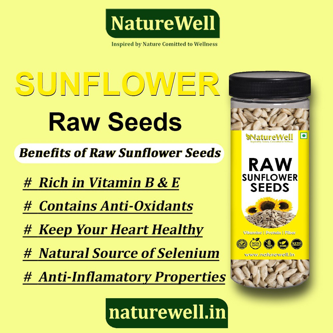 Naturewell Sunflower Seeds Raw For Better Protein Vitamin E Magnesium Iron Calcium Fiber 150 Gram X 6 Pack 900 Gram Seed Price In India Buy Naturewell Sunflower Seeds Raw For Better Protein Vitamin E Magnesium Iron Calcium Fiber 150