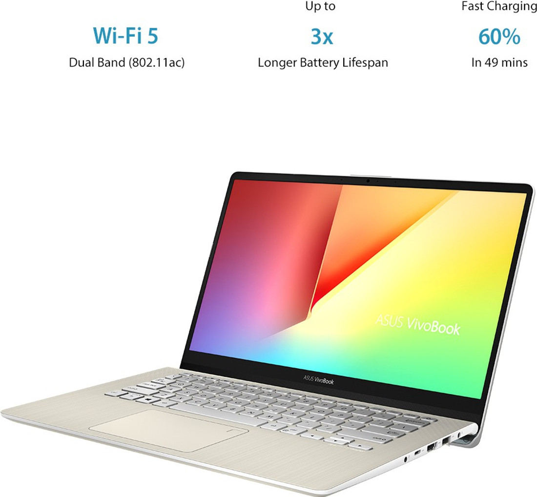 Asus Vivobook S14 Core I7 8th Gen 8 Gb 1 Tb Hdd 256 Gb Ssd Windows 10 Home 2 Gb Graphics S430fn Eb060t Thin And Light Laptop Rs 98990 Price In India Buy Asus Vivobook S14