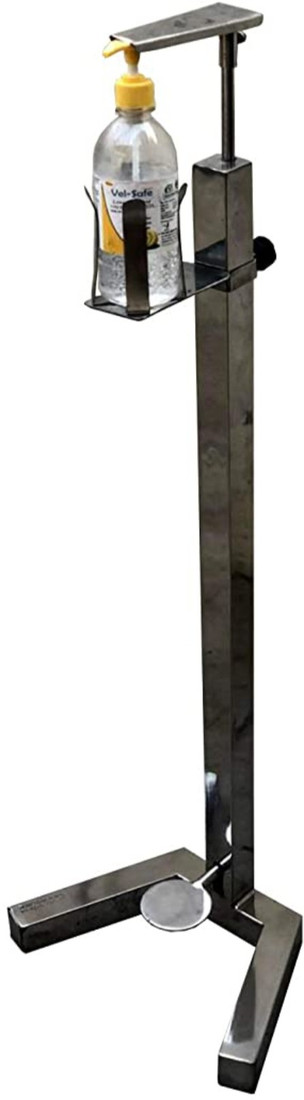 Sus Stainless Steel Hand Sanitizer Dispenser Floor Stand Foot