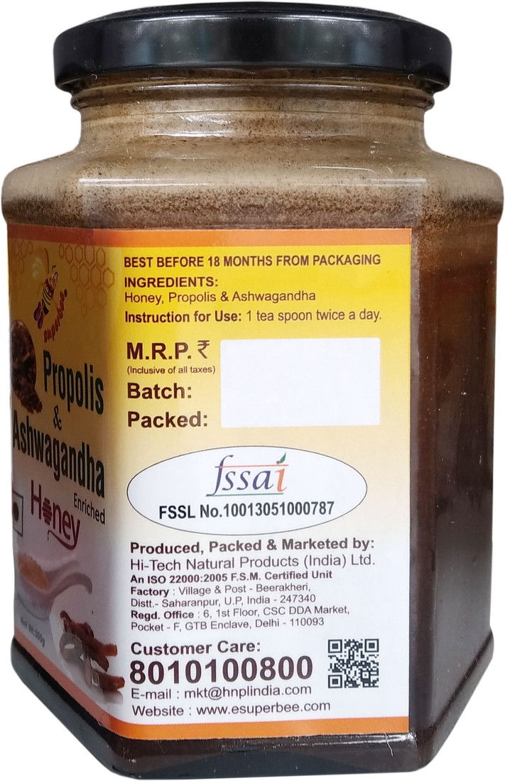 Super Bee Honey Enriched With Propolis Ashwagandha 500g Price In