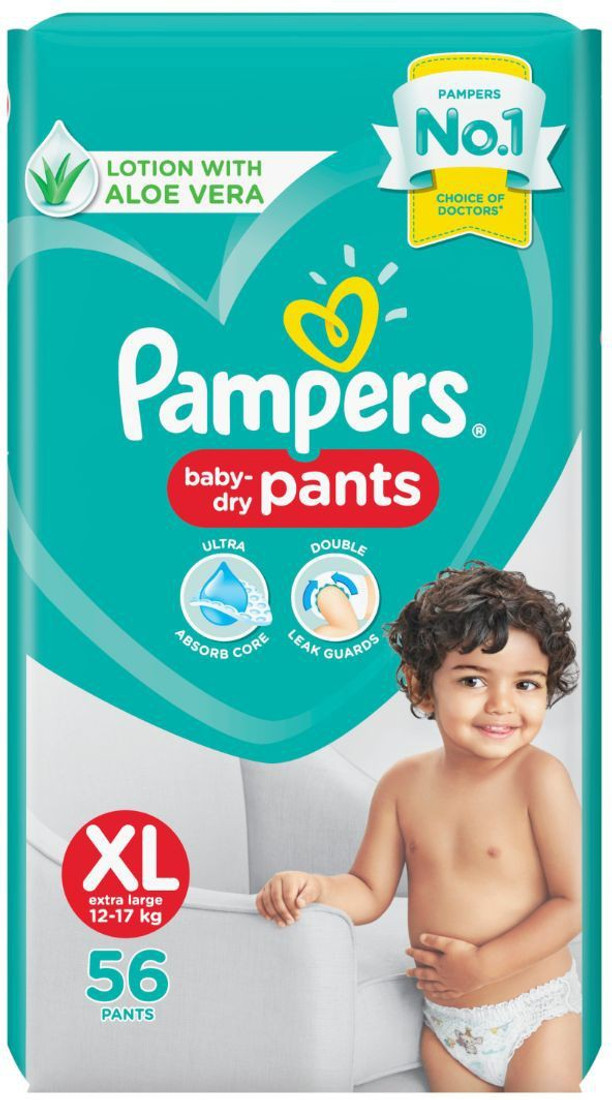 pampers xl 56 flipkart