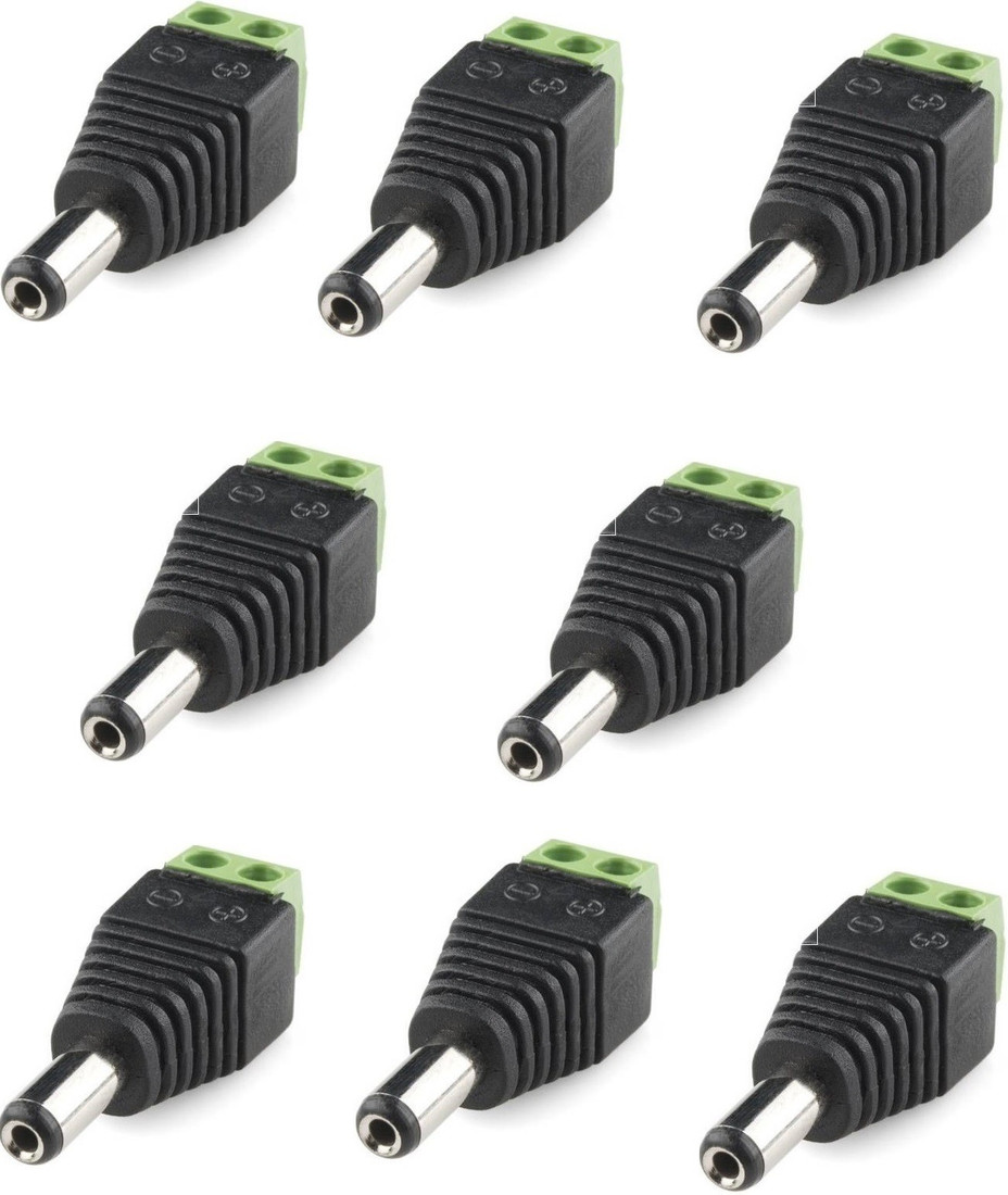 Atekt Dc Connectors Male Screw Type For Cctv Camera Pack Of 8 Dc Male Connector Wire Connector Price In India Buy Atekt Dc Connectors Male Screw Type For Cctv Camera