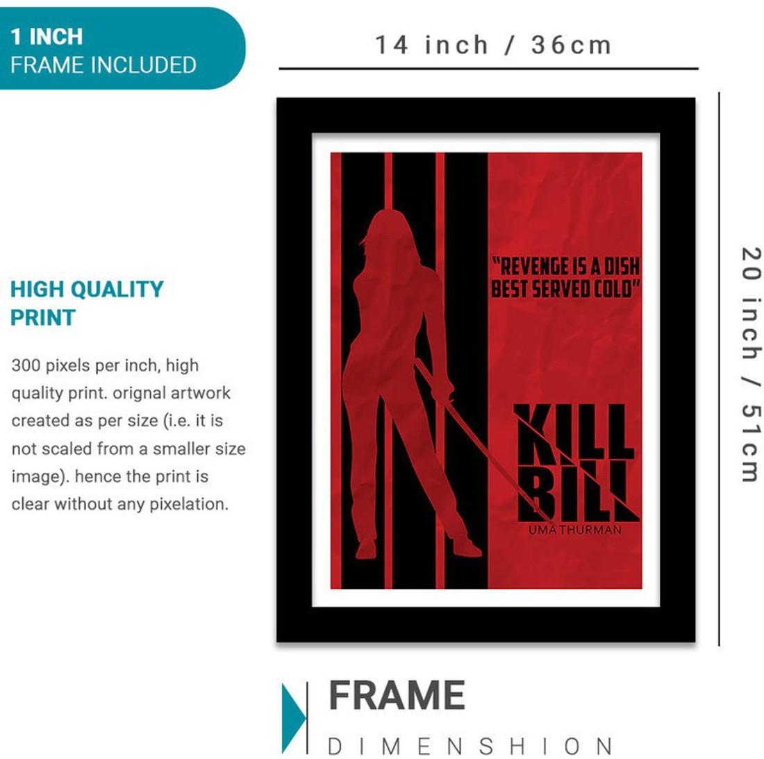 Killbill Movie Poster With Frame Kill Bill Framed Poster For Room Paper Print Personalities Posters In India Buy Art Film Design Movie Music Nature And Educational Paintings Wallpapers At Flipkart Com