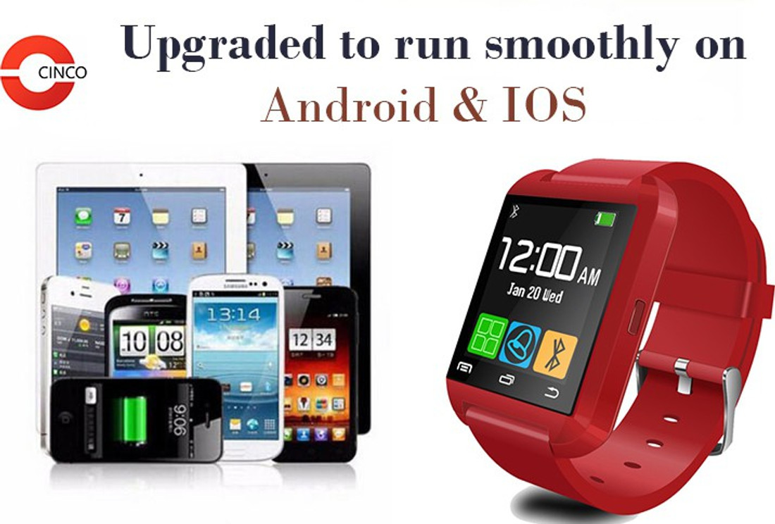 u8 smartwatch red
