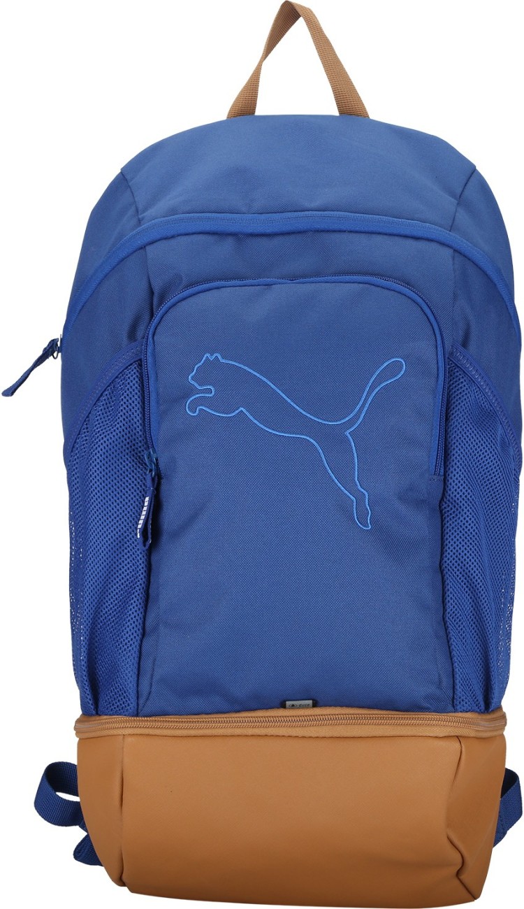 puma unisex blue apex laptop backpack