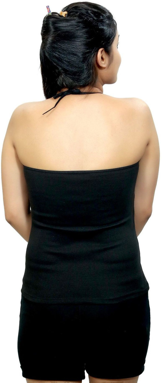 Pack Of 3 Q-rious Womens Cotton Lycra Halter Slip
