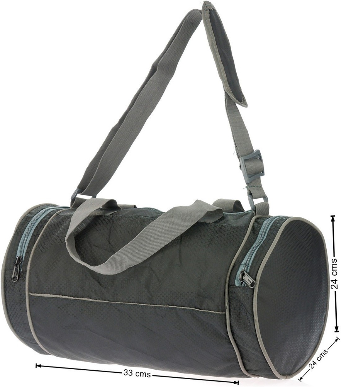 plain black gym bag