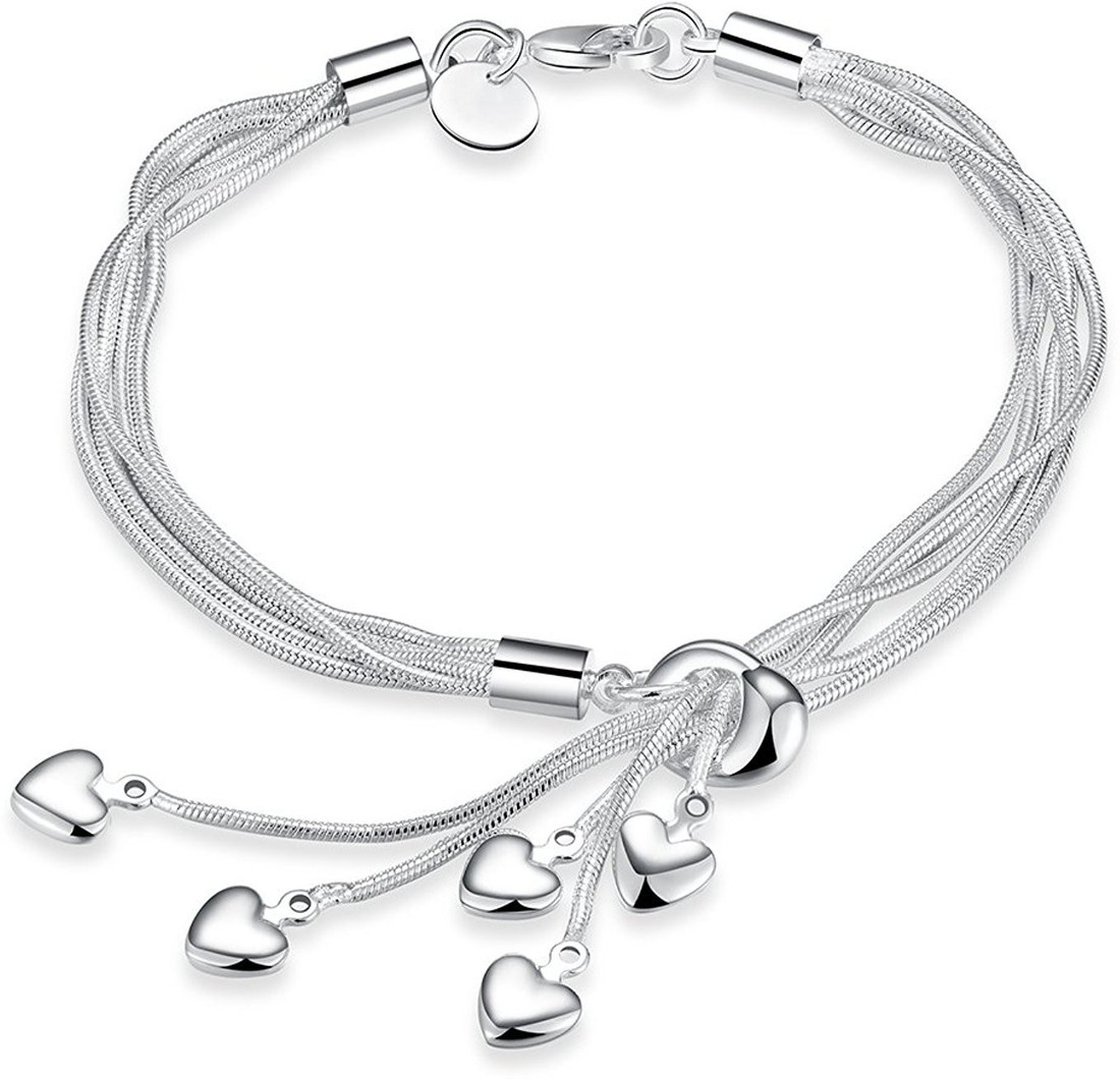 yellow chimes stainless steel rhodium bracelet
