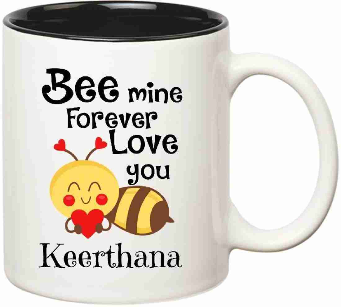 CHANAKYA Keerthana Bee mine Forever Inner Black Love Name Coffee ...