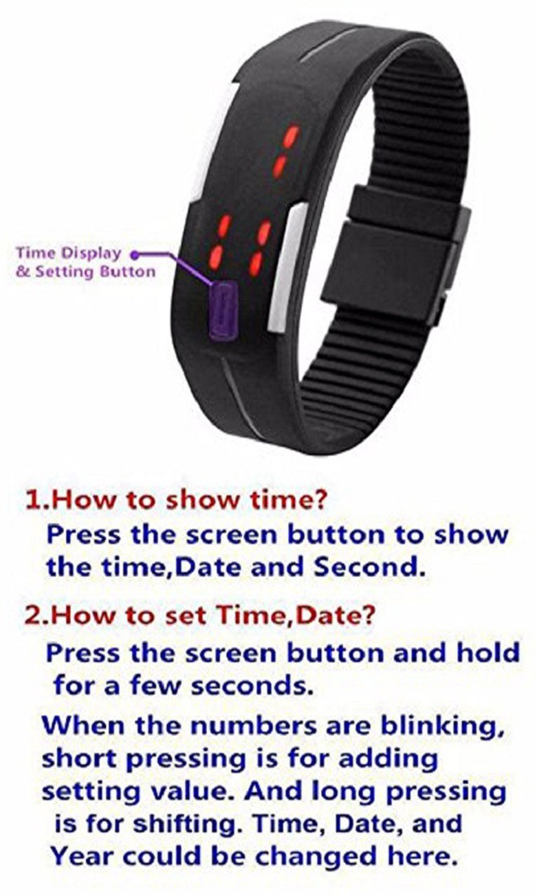 time setting in digital watch