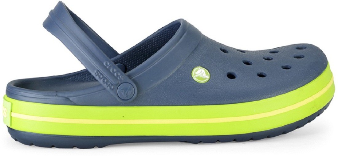 crocs navy volt green