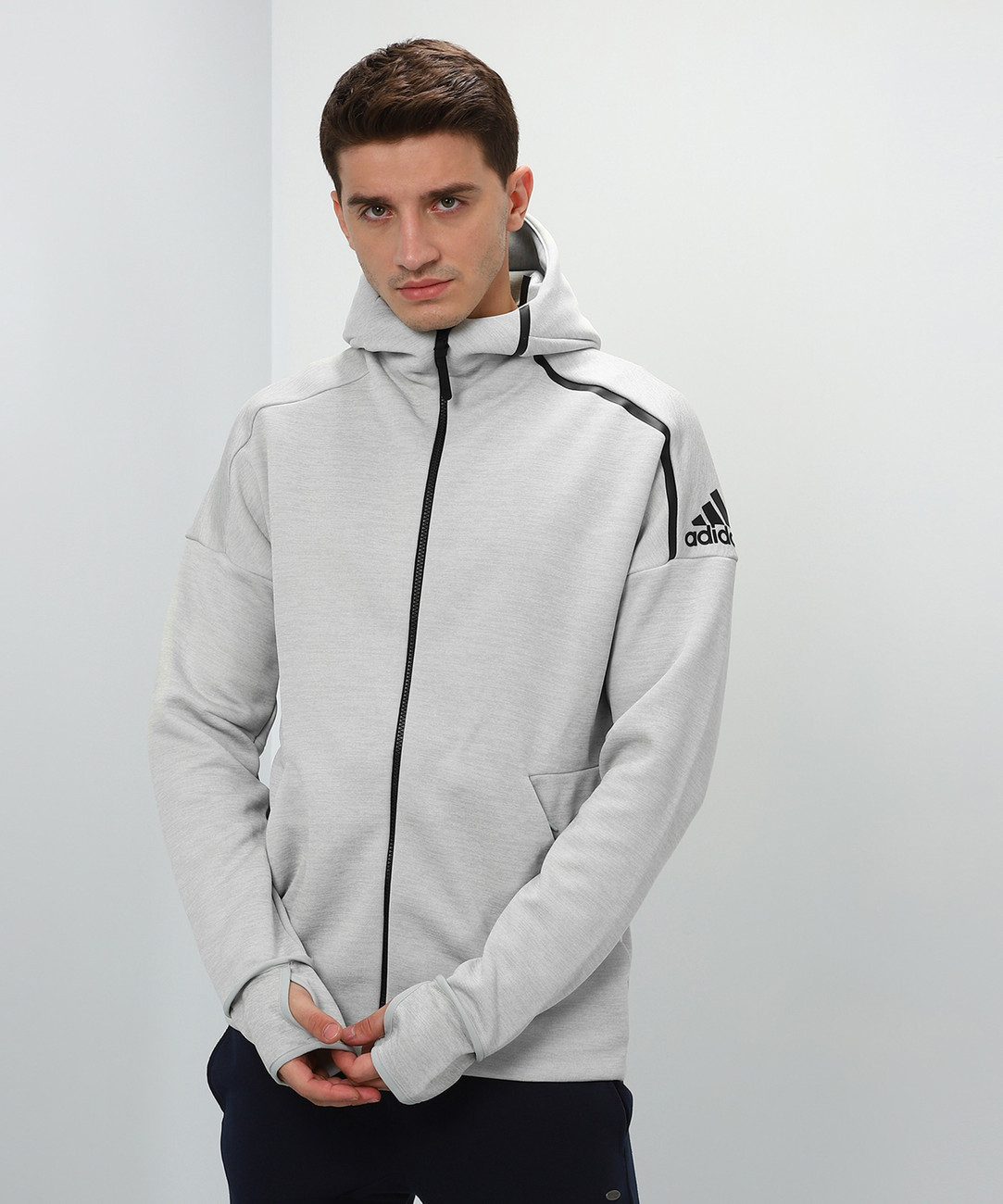 adidas solid men's track top