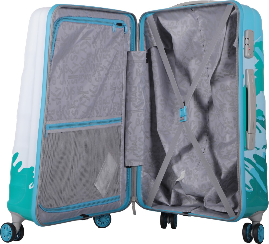 tiffany blue hard shell luggage