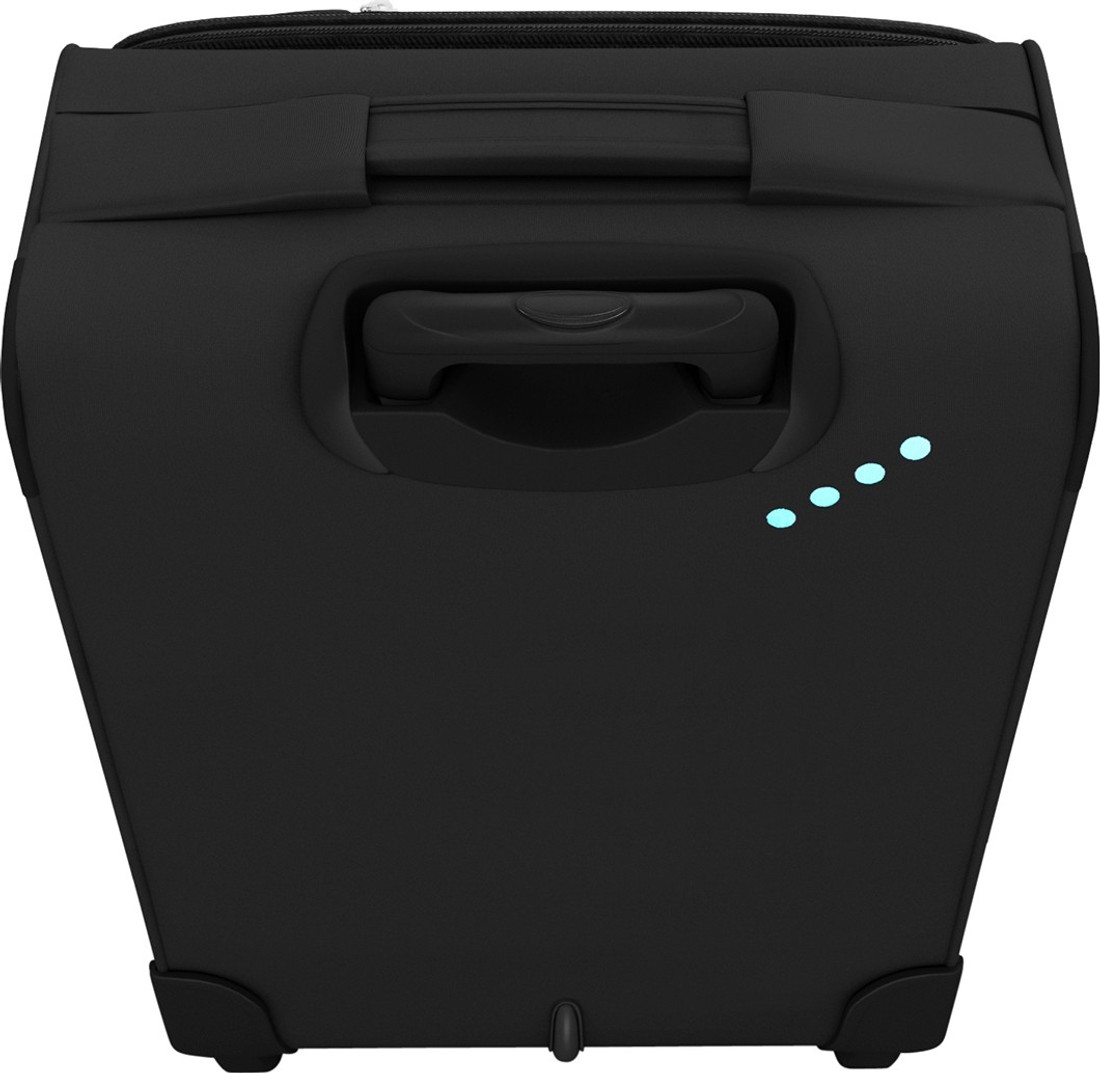 safari star 55 4w black expandable cabin luggage