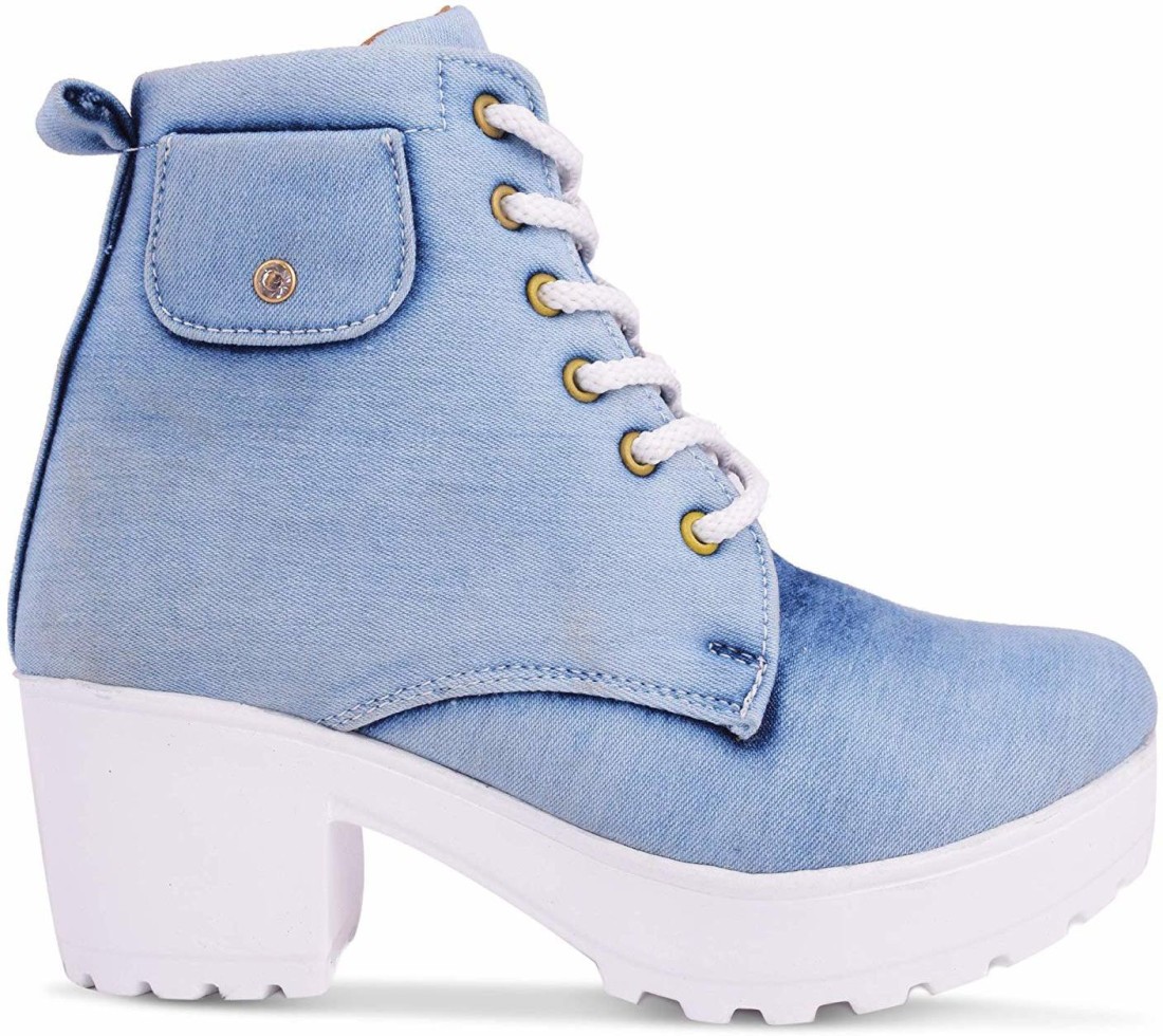 Buy Krafter High Ankle Denim Boots 
