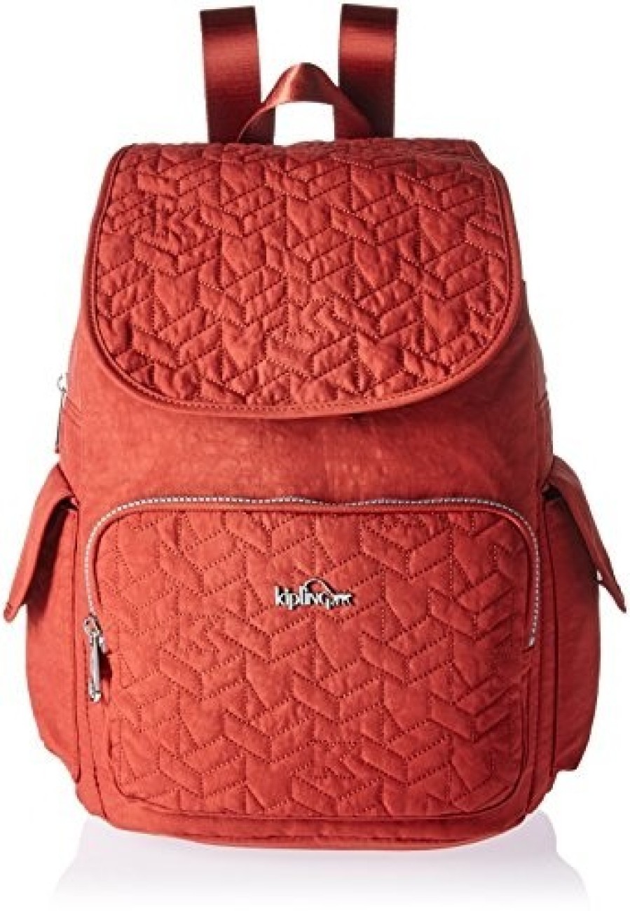 kipling leather backpack womens