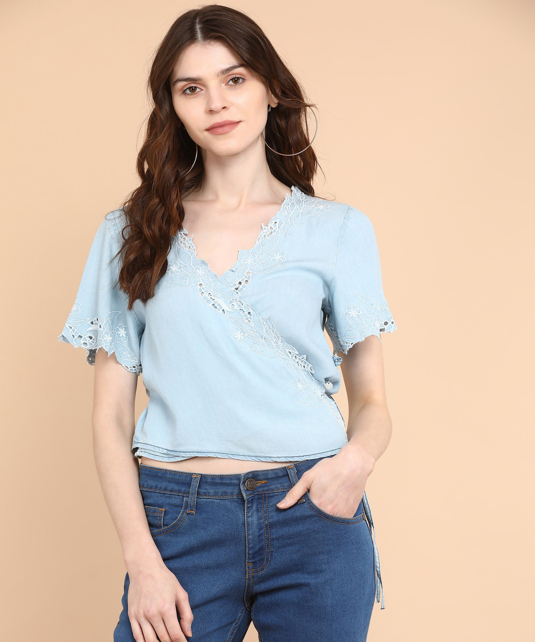 jeans top in flipkart