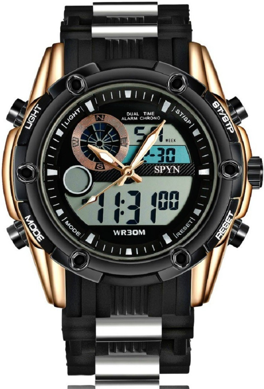 spyn analog digital watch