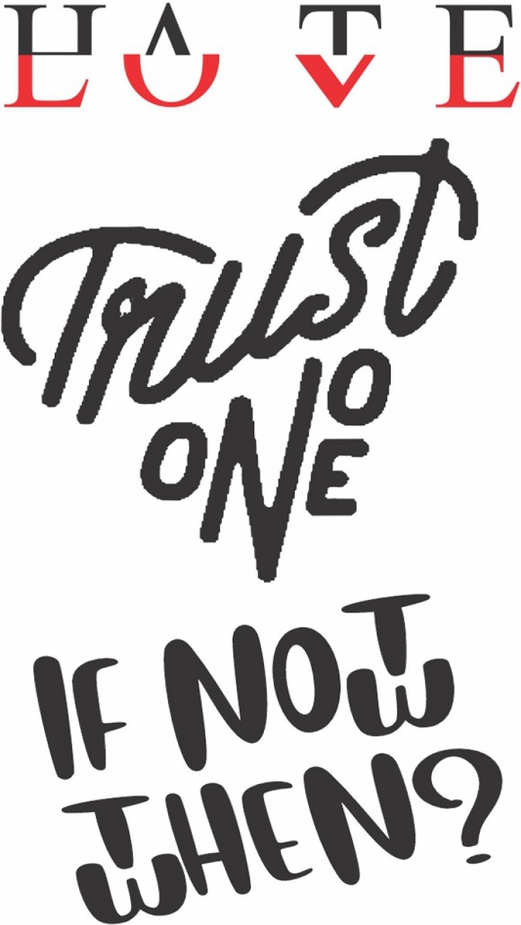 Heart  trust no one Stickerundefined by 7evenDesigns  Redbubble