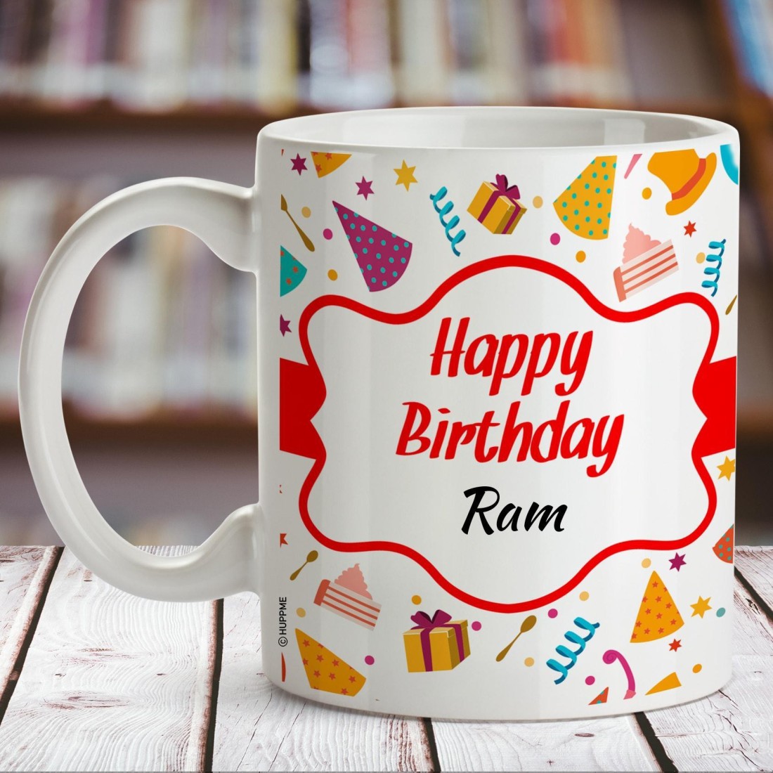 HUPPME Happy Birthday Ram Ceramic Name White Coffee - 330 ml ...