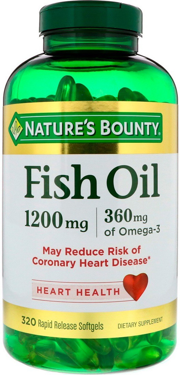 Fish Oil, 1,200 mg, 320 Rapid Release Softgels