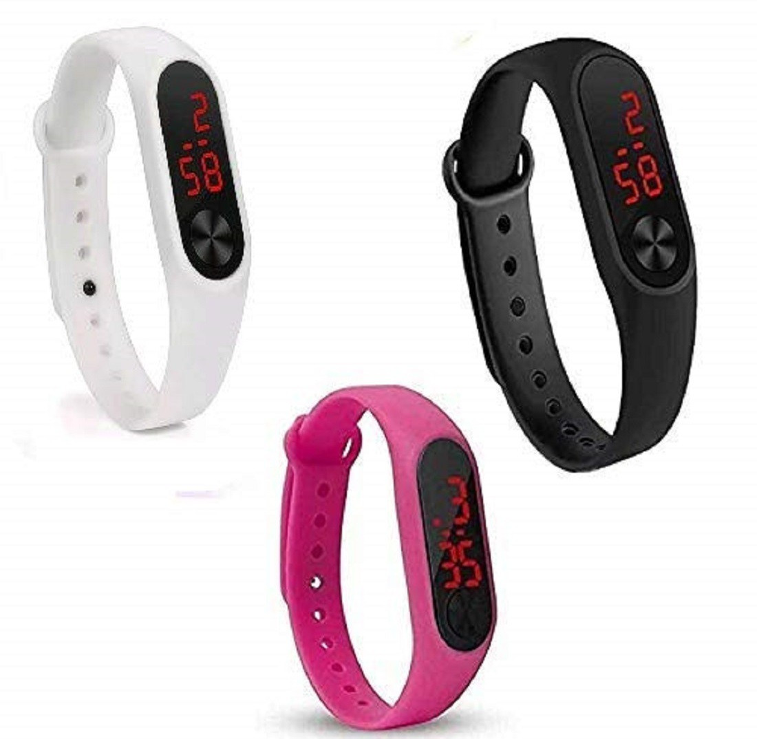 styllent digital black colour watch