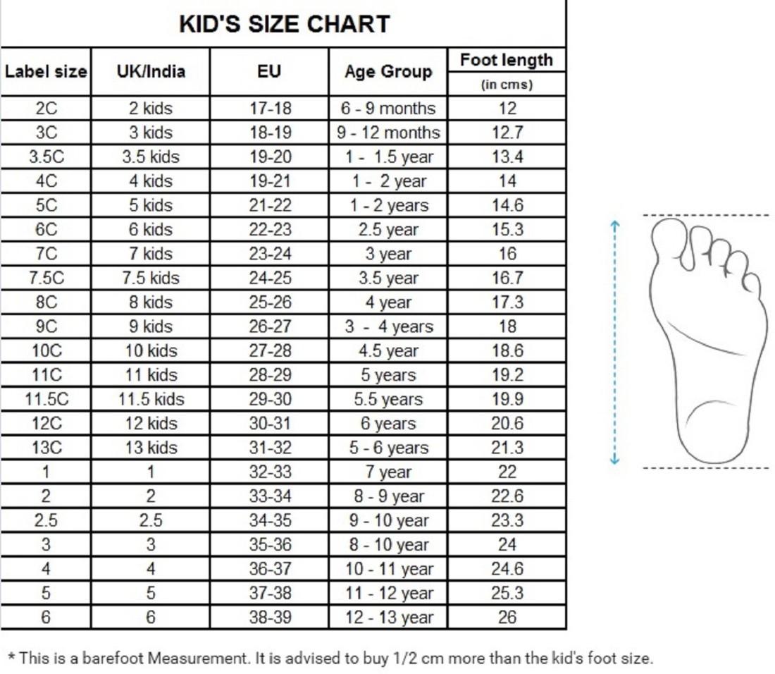 size 7 in kids is what size in women