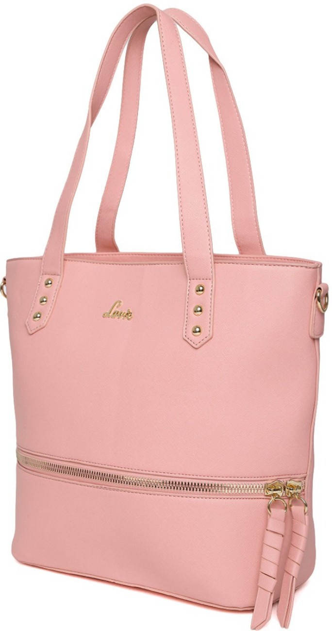 lavie pink solid shoulder bag