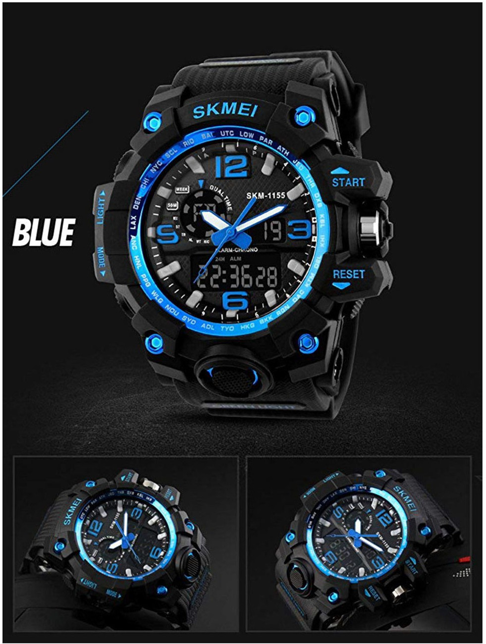 skmei watch 1155 blue
