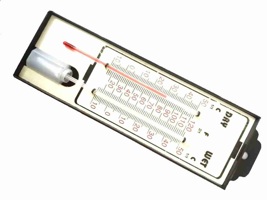 BALRAMA Analogue Hygrometer + Thermometer Wet & Dry Zeal