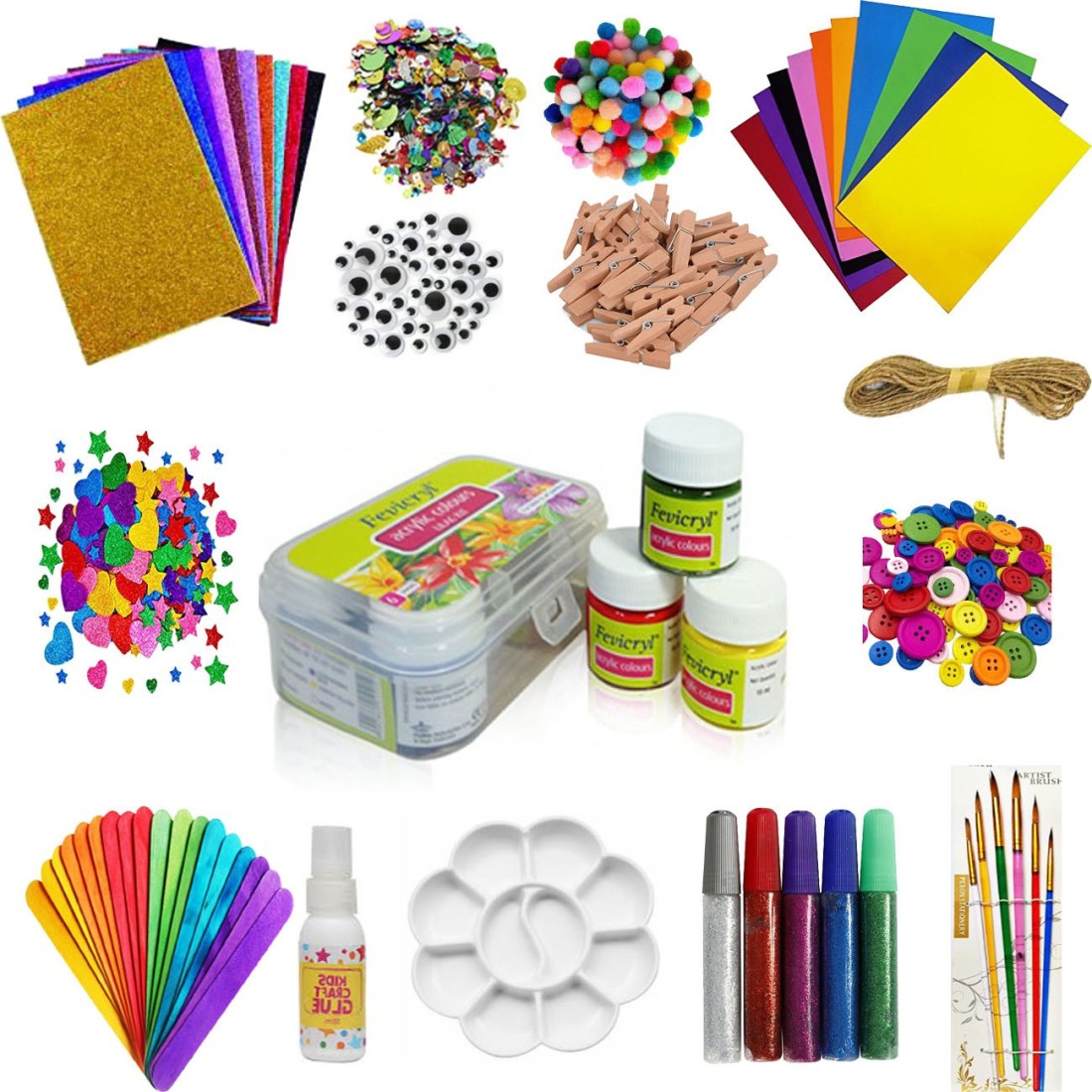  anjanaware Celebration Kit, Painting Kit, Art Set, Colours Set For Kids