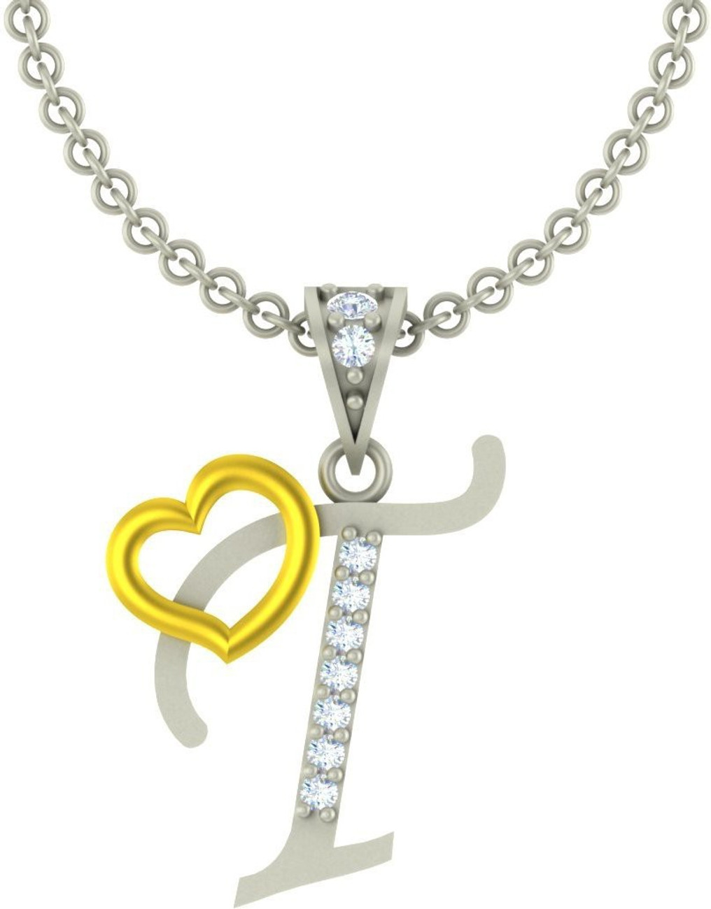 sk jewels Heart Collection Valentine Collection Alphabet Letter